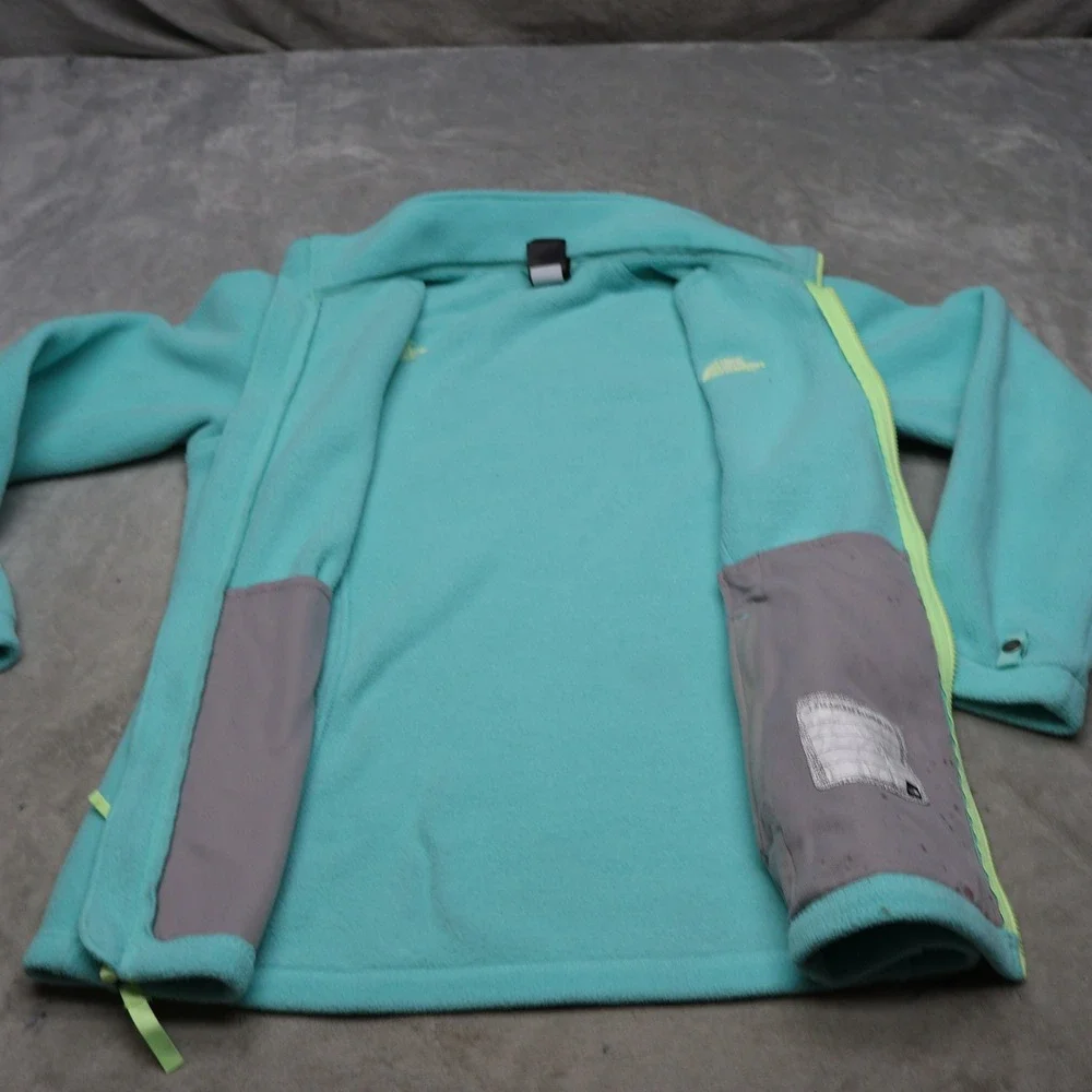 North Face Jacket Girls XL 18 Blue Khumbu Fleece Full Zip Outdoor Hiking Soft
